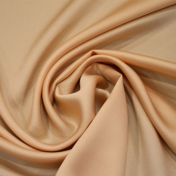 Tissu caddy crêpe envers satin nude