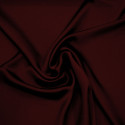 Burgundy satin-back cady crepe fabric