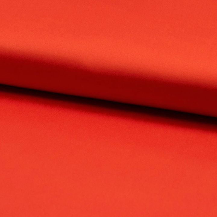 Cotton satin fabric orange