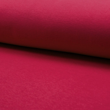 Tissu molleton sweat fuchsia