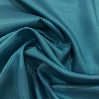 Tissu doublure 100% acétate bleu turquoise