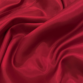 Cherry red 100% acetate lining fabric