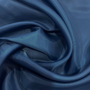 Tissu doublure pongé 100% cupro bleu
