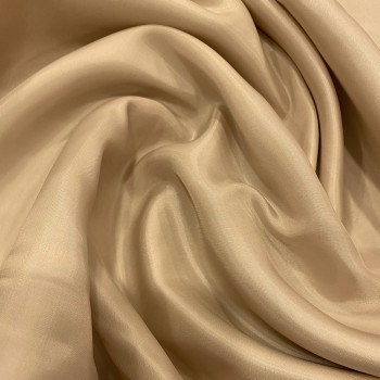 Sand beige 100% cupro pongee lining