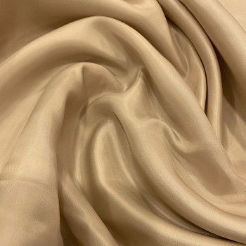 Tissu doublure pongé 100% cupro beige sable