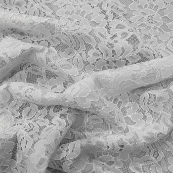 Tissu dentelle blanche