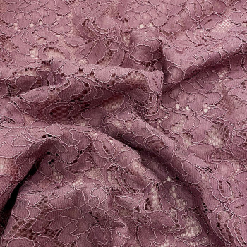 Pink lace fabric
