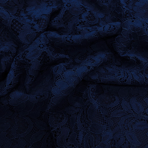 Royal blue lace fabric