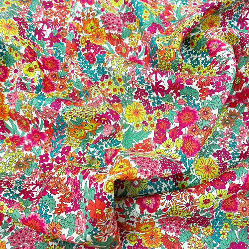 Floral multicolored Margaret Liberty fabric