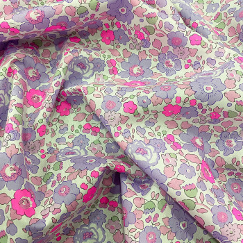 Mauve purple Betsy Liberty fabric