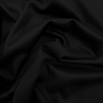 Black wool cashmere fabric