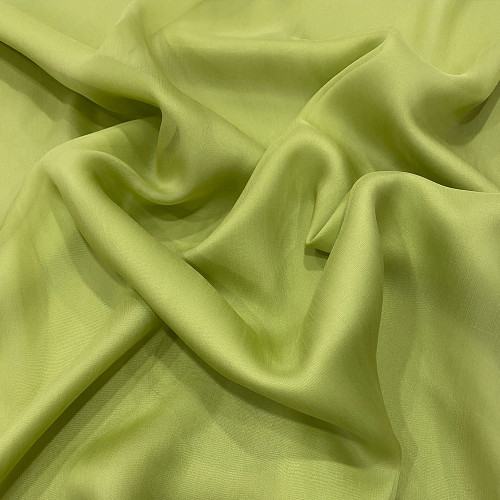 Anise green 100% silk chiffon (2)