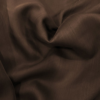 Brown 100% silk chiffon