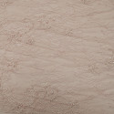 Pink beaded and embroidered tulle fabric