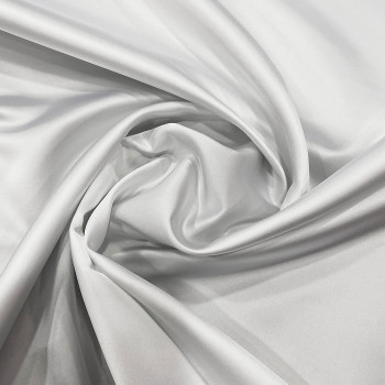 White duchess satin fabric