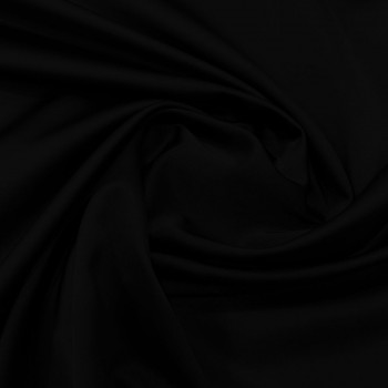 Black duchess satin fabric