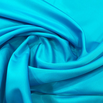 Turquoise duchess satin fabric