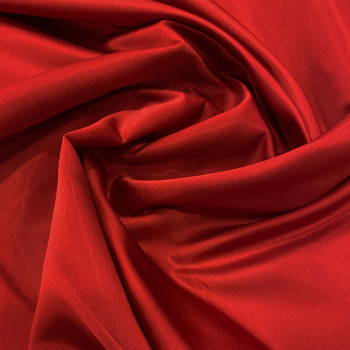 Tissu satin duchesse rouge