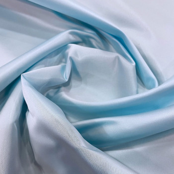 Sky blue duchess satin fabric