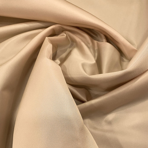 Nude duchess satin fabric