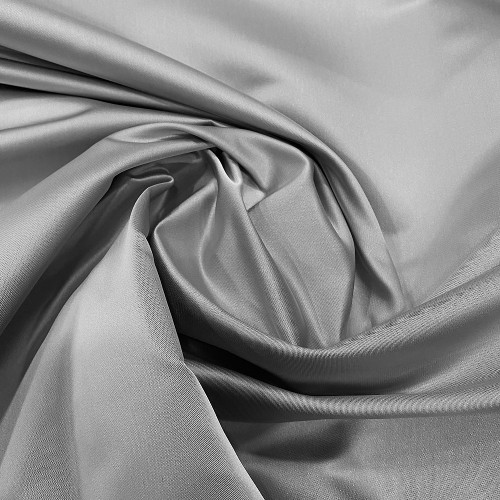 Gray duchess satin fabric