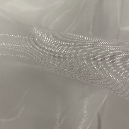 White polyamide horsehair fabric