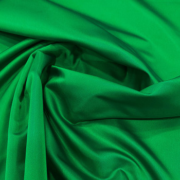 Emerald green duchess satin fabric