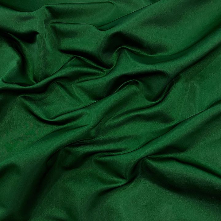 Pine green duchess satin fabric