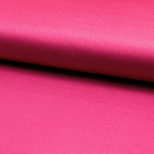 Cotton satin fabric fuchsia