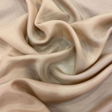 Flesh beige 100% silk pongee fabric