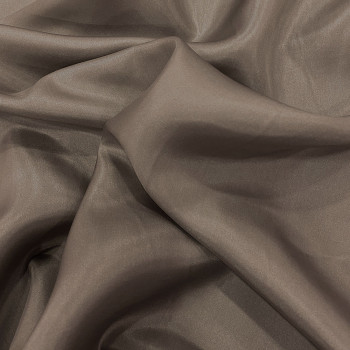 Cocoa brown 100% silk pongee fabric