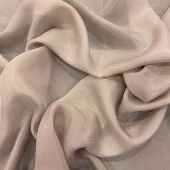 Sand beige 100% silk pongee fabric