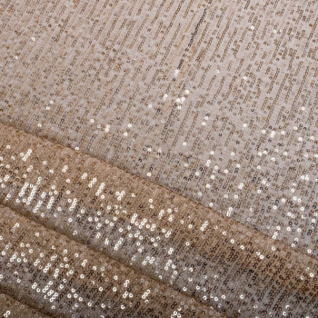Beige striped sequins fabric (2.45 meters)