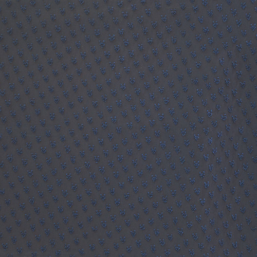 Tissu voile 100% polyester plumetis bleu marine (2 mètres)