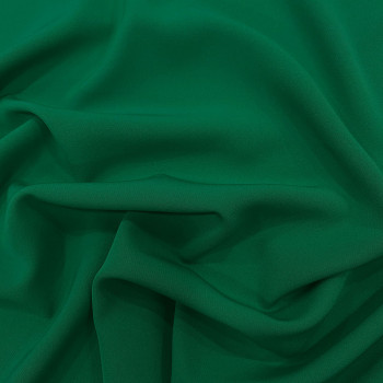 Tissu crêpe stretch double-face mat vert jade