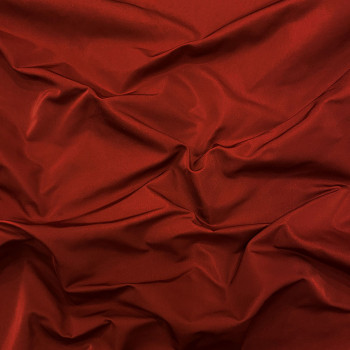 Fire red polyester silk duchess satin fabric