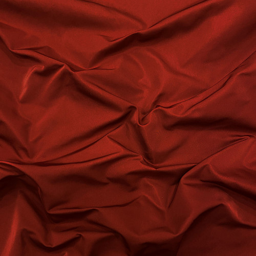 Fire red polyester silk duchess satin fabric