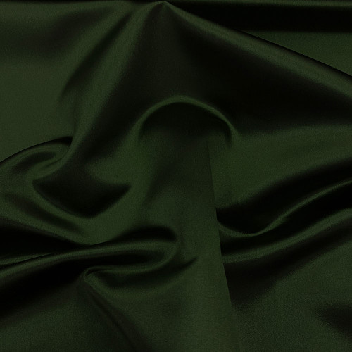 Tissu satin duchesse de soie vert anglais