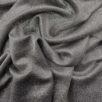Silver silk lamé fabric
