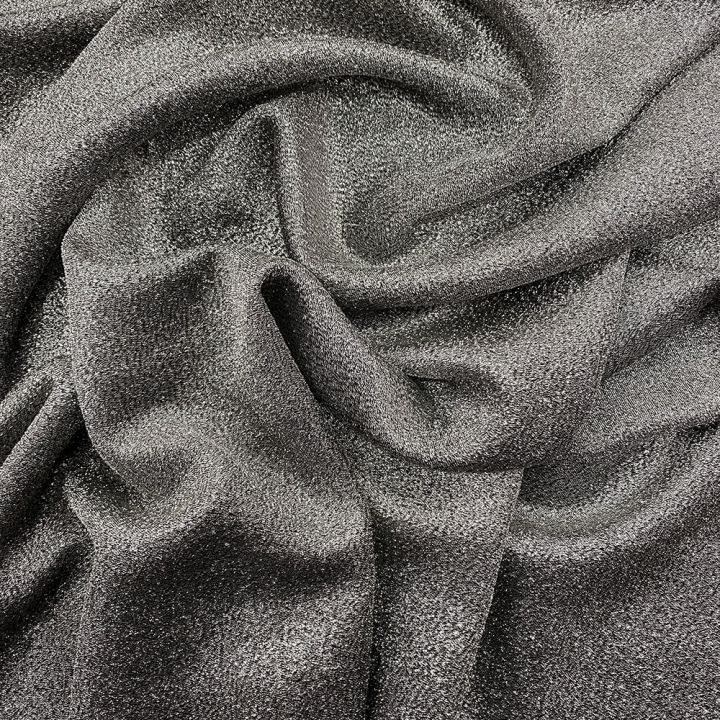 Silver silk lamé fabric