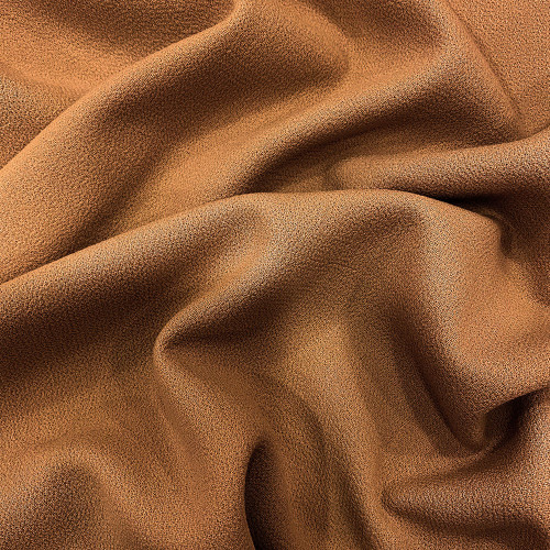 Dune beige double-sided wool crepe fabric