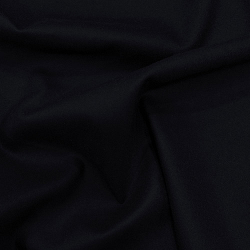 Navy blue 100% cashmere flannel fabric