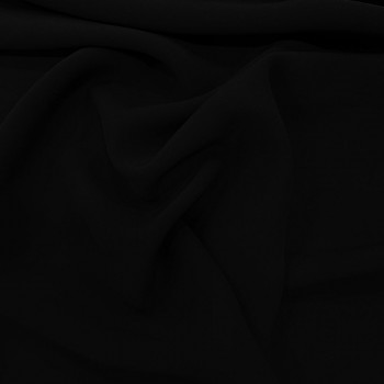 Black cady crepe fabric 100% polyamide