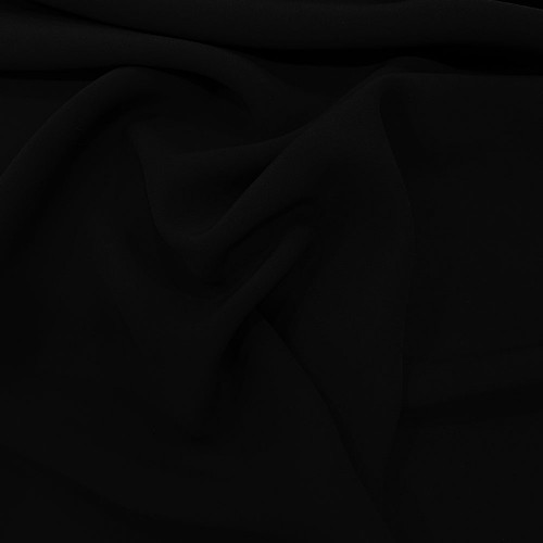 Black crepe fabric 100% polyamide