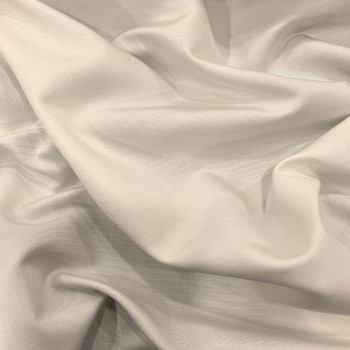 Ivory white silk radzimir fabric