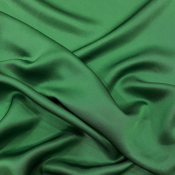 Tissu twill 100% soie vert