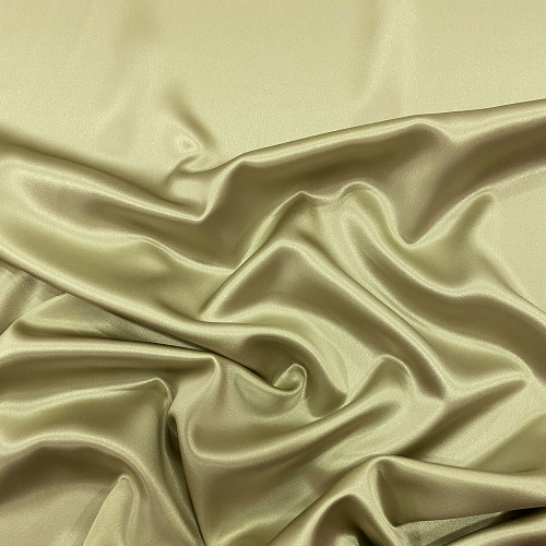 Sage green satin fabric 100% silk