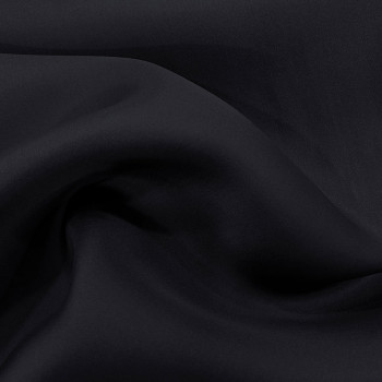 Midnight blue satin silk double organza fabric