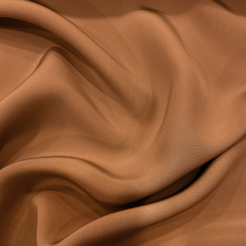 Tissu crêpe 100% soie rose sable