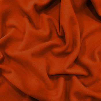 Orange wool cashmere fabric